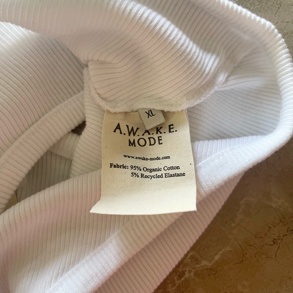 NWT A.W.A.K.E. Mode ribbed-knit bodysuit top with cut-outs Size XL - Picture 9 of 9